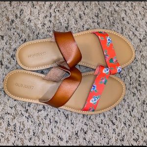 Old navy floral sandals
